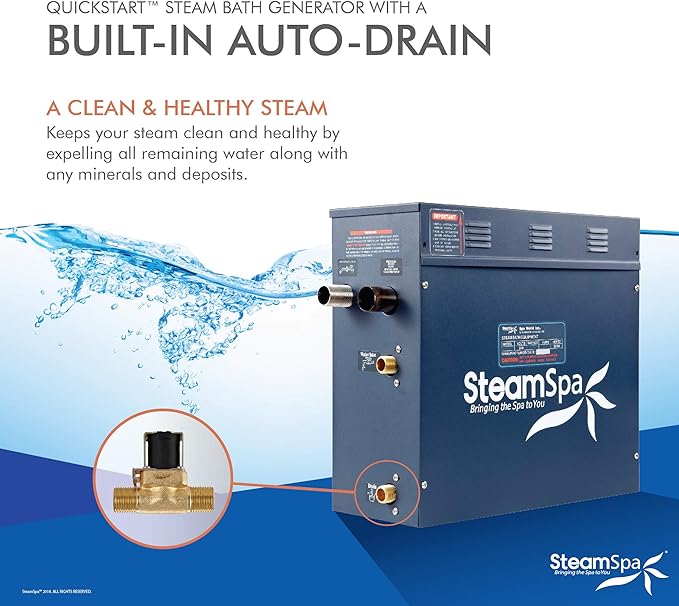 SteamSpa Executive 9 KW QuickStart ACU-Steam Bath Generator Package - Image 3