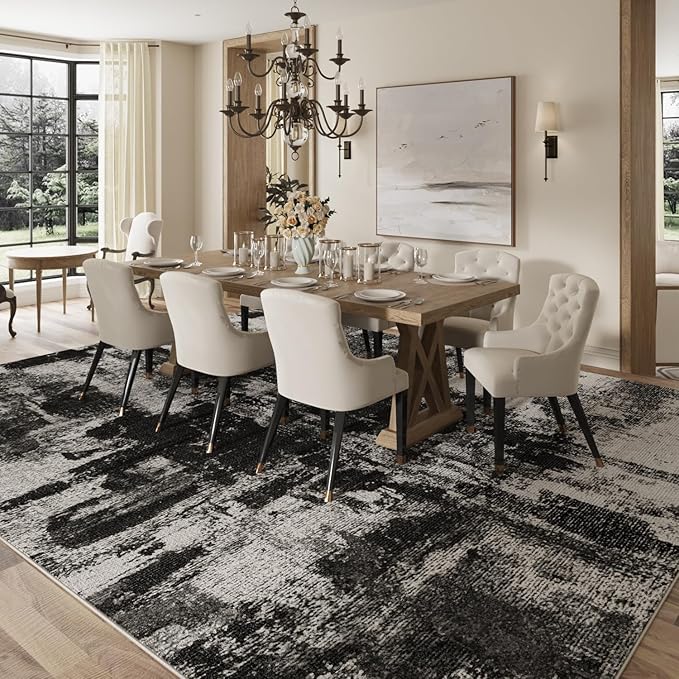 Area Rugs 8x10, Modern Abstract Machine Washable Rugs - Image 4