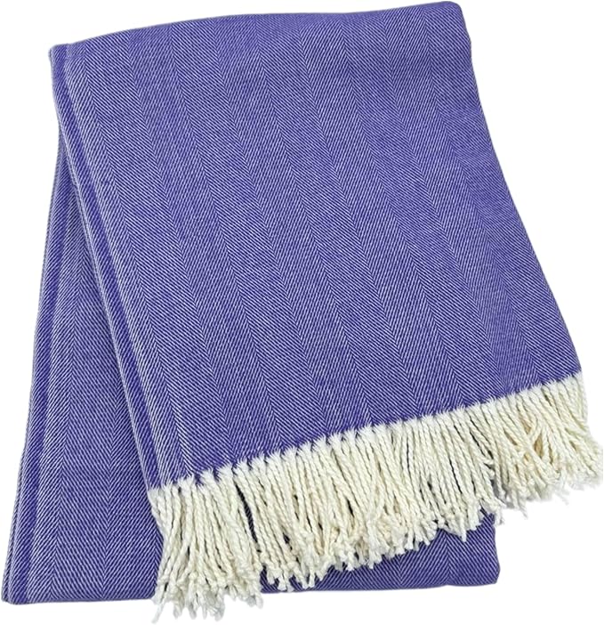 Alashan Cotton Acrylic Adirondack Herringbone Woven Throw by Alashan