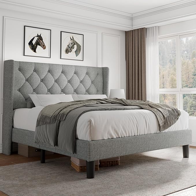 iPormis Queen Size Platform Bed Frame by iPomis