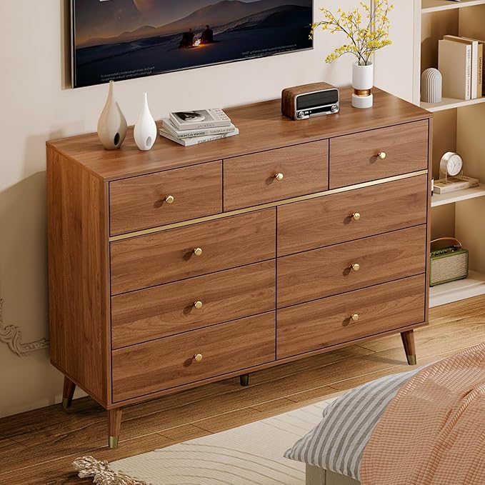 Modern Chest of Drawers with 9 Drawers, Deep Drawers, Clothes Organizer - Image 7