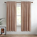 StangH Blush Beige Pink Curtains Bedroom Velvet Curtains 72 inches Home by StangH
