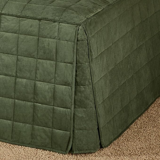 Camden Luxury Bedding | Warm Deep Sage Green Color | Fitted Hollywood Daybed - Image 3