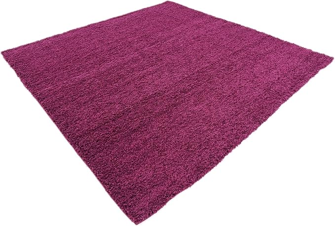 Unique Loom Solid Shag Collection Area Rug - Image 5