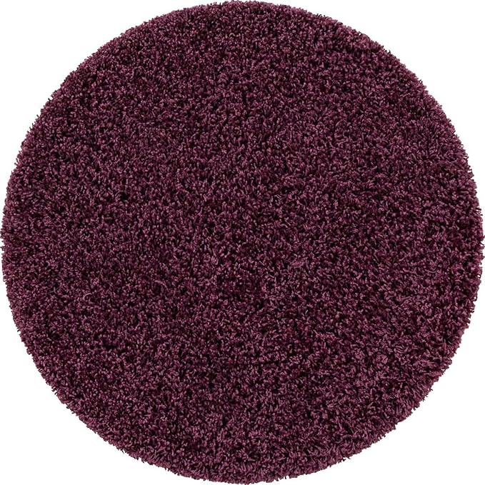 Unique Loom Solid Shag Collection Area Rug - Image 11