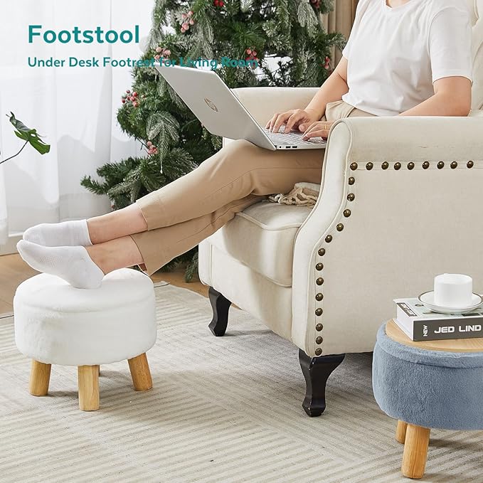 FIMIVIBI Small Foot Stool Ottoman - Image 6