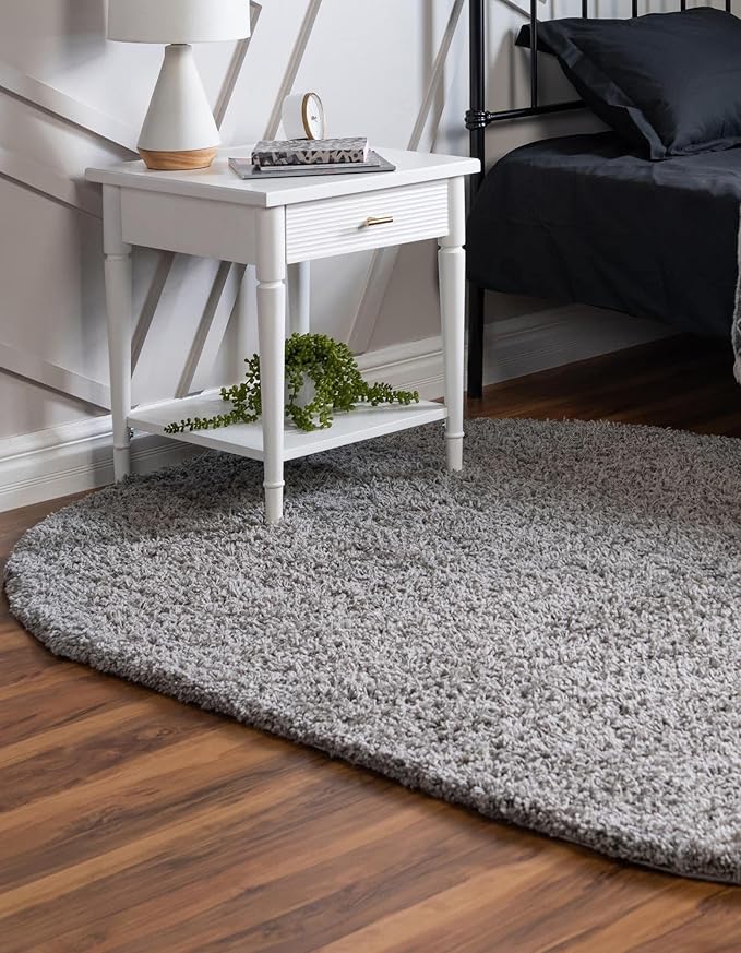 Unique Loom Solid Shag Collection Area Rug - Image 3