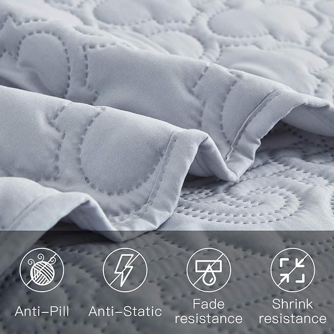 CHIXIN Oversized Bedspread Coverlet Set King Size - Image 7