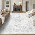 9x12 Vintage Washable Area Rugs Boho Medallion Large Distressed Retro Accent by HOME
