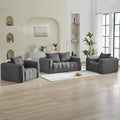 Corduroy Boneless Living Room Sets, Modern Upholstered Loveseat by WUTUTUEE