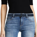 JASGOOD Women No Show Stretch Belt Elastic Web Strap Belt by JASGOOD