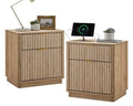 T4TREAM 23'' Fluted Nightstand Set of 2 by T4TREAMFurniture