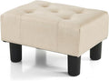 BRIAN & DANY Small Foot Stool, Linen Foot Stools by BRIANDANY
