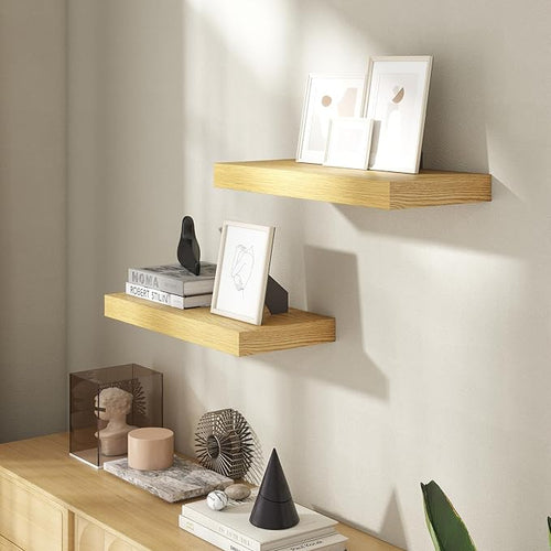 20 Inch Floating Shelves for Wall, 8 Inch Deep Floating Shelf for Storage & - Image 2
