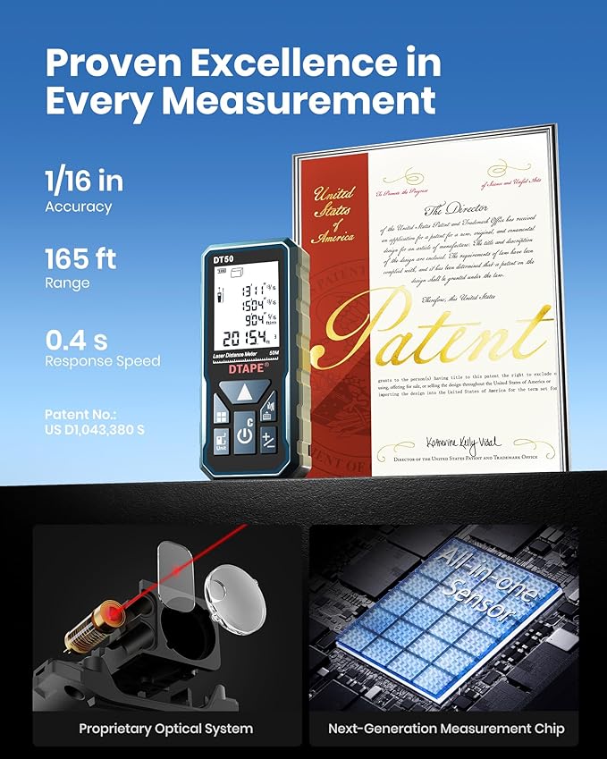 Laser Measure, DTAPE 330 Ft Digital Laser Distance Meter, Upgraded - Image 2