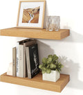 Floating Shelves for Wall, 7.9" Deep Wall Mounted Wood Shelves for Bathroom by Unknown