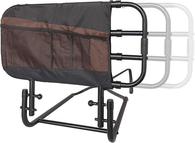 Stander EZ Adjust Bed Rail, Adjustable Senior Bedrail and Safety Assist Railing by Stander