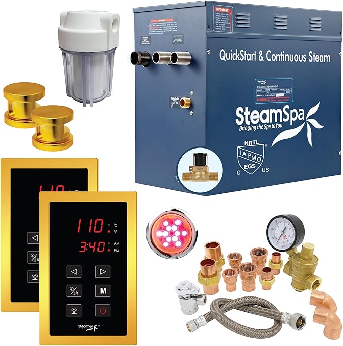 SteamSpa 10.5 kWSteam Generator QuickStart ACU-Steam Bath Generator Package by SteamSpa