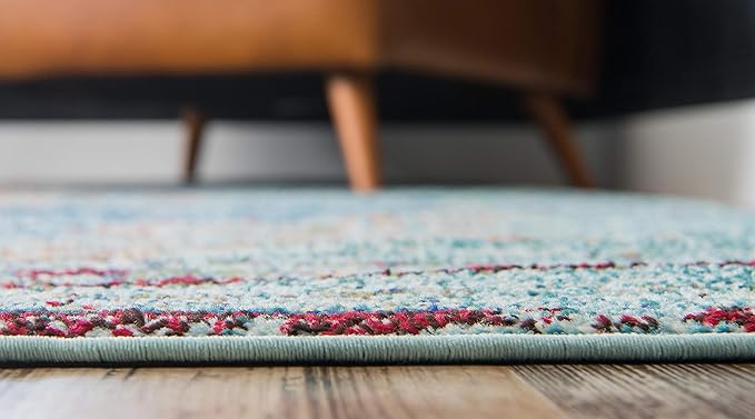 Unique Loom Solid Shag Collection Area Rug - Image 2