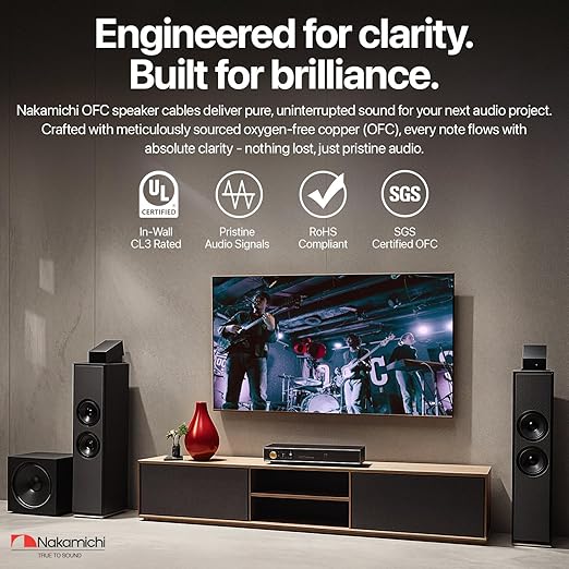 Nakamichi 10/2 in-Wall & Direct Burial Oxygen-Free Copper 2-Conductor Speaker - Image 2