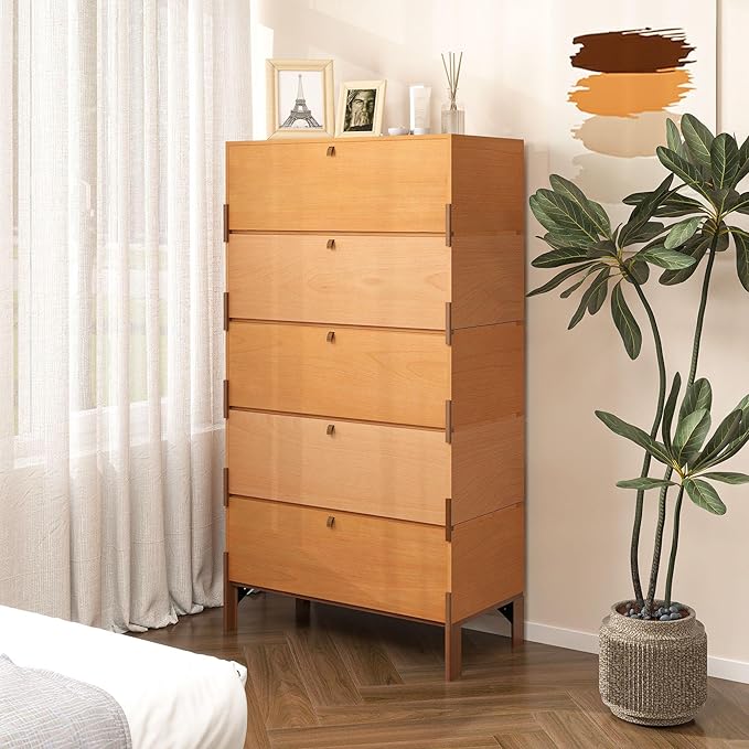 Stackable 3 Drawers Dresser, Customizable Chest of Drawers - Image 5