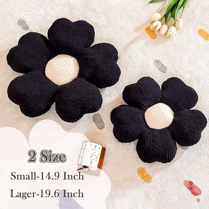Kcvvcr Flower Throw Pillow, Cute Flower Shaped Pillow Decorative Throw Pillow - Image 2