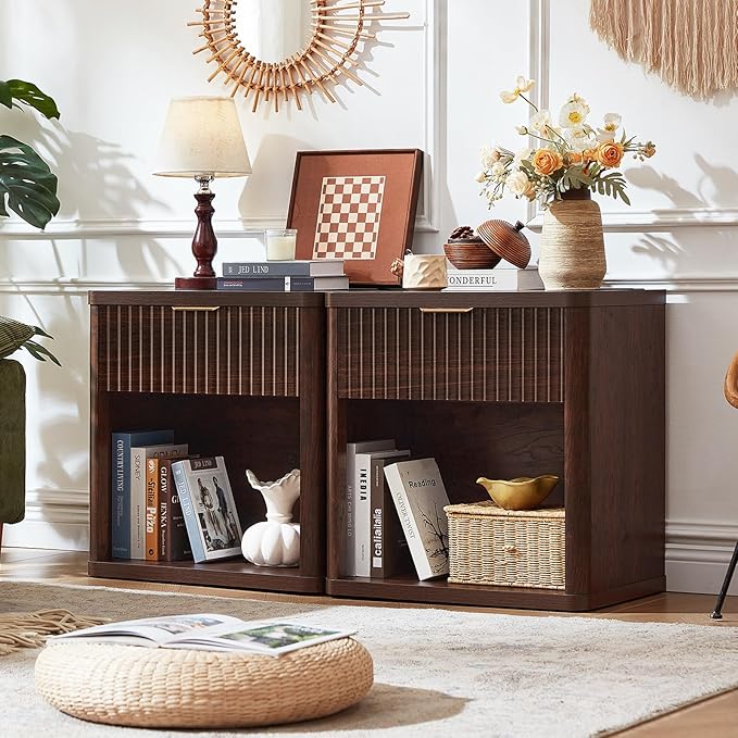LEYAOYAO Fluted Nightstand - Image 8