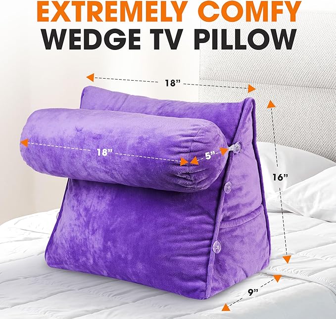 Cheer Collection Reading Wedge Pillow - Image 3