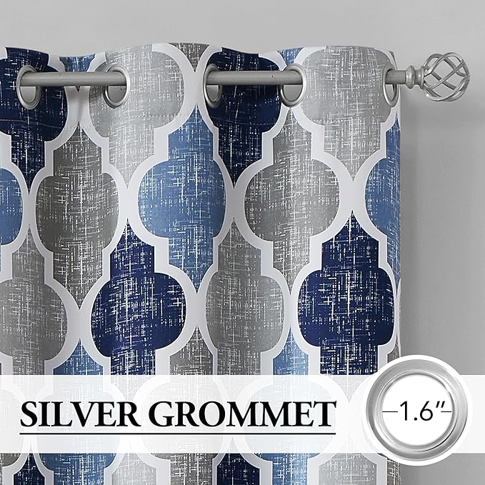 Beauoop 100% Blackout Curtains 45 Inches Long 2 Panels - Image 2