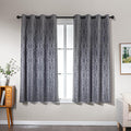 Amazon Basics Jacquard 2-Piece 100% Blackout Curtains, Living Room and Bedroom by AmazonBasics