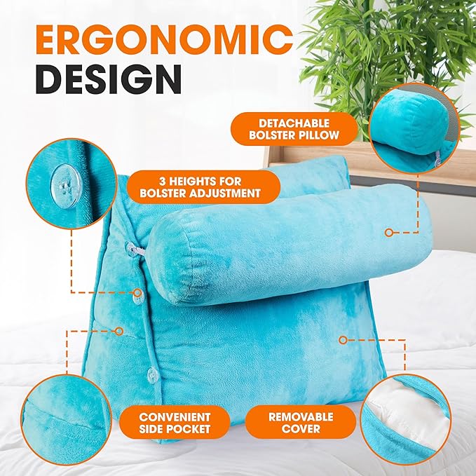 Cheer Collection Reading Wedge Pillow - Image 5