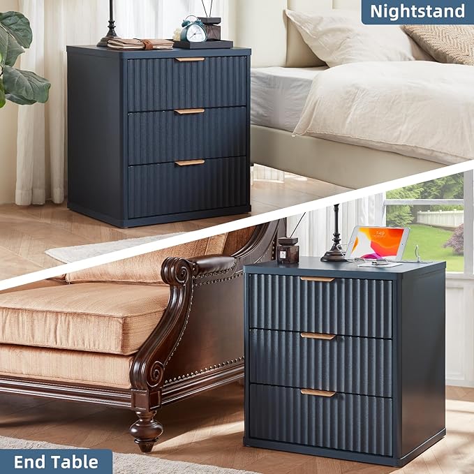 LEYAOYAO 23" Wide Fluted Night Stand - Image 8
