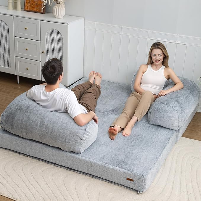 COMAX Folding Sofa Bed Queen, Foldable Couch Bed, Fold Out Futon Chair Sleeper - Image 2