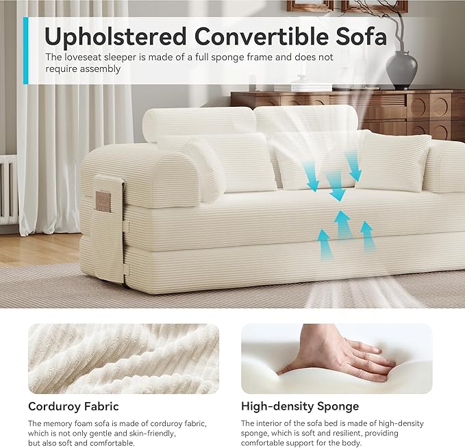 Upgrade High Backrest Design Sofa Bed - Image 6