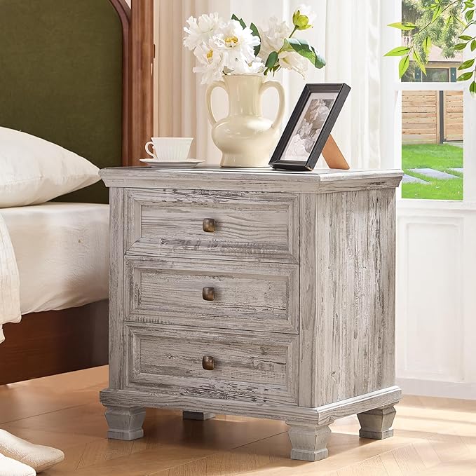 SAVOR LIFE Farmhouse Nightstand - Image 3