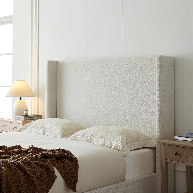 Queen Size Upholstered Bed Frame, Wood Base Floor Platform Beds, No Box Spring - Image 4