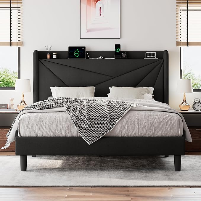 Full Size Upholstered Bed Frame - Image 3