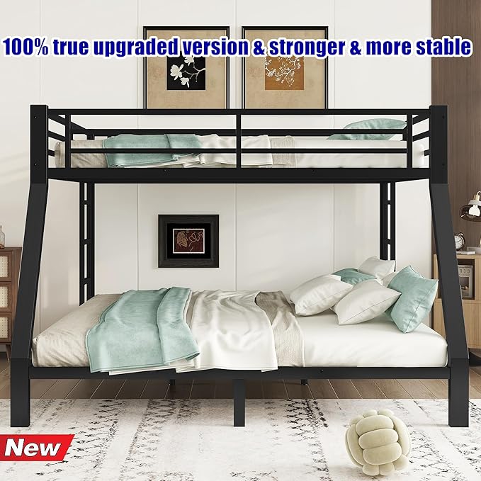 SIGONE Stronger & Safer Heavy Duty Queen Over King Size Bunk Bed - Image 3