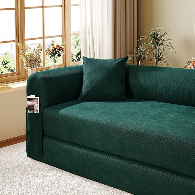Convertible Futon Sofa Bed, Queen Sleeper Sofa Bed, Compressed Couch in a Box - Image 8