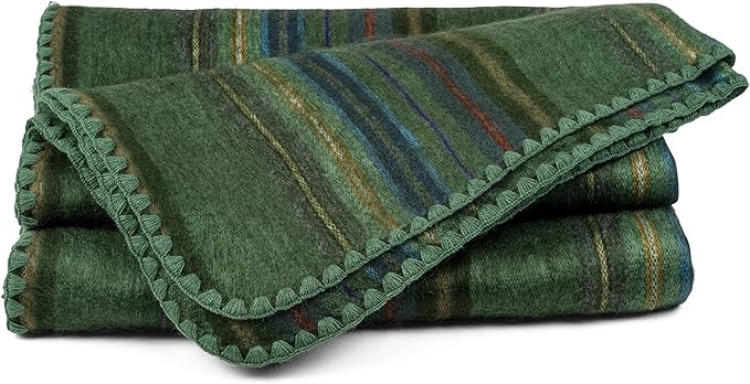 QISU Alpaca Wool Blanket Throw | Large, Variegated | 85 x 65 inches | Ultra-Soft - Image 3