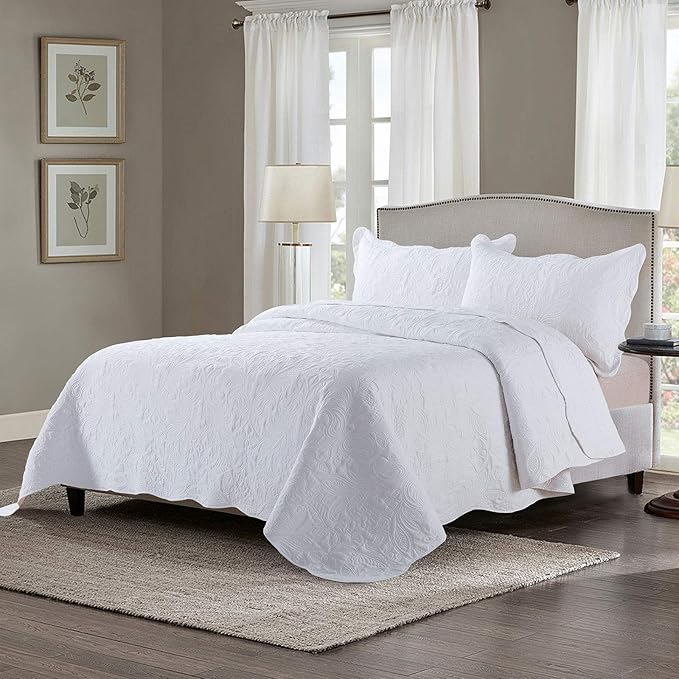 HoneiLife Oversized Queen Bedspreads 110x106- Queen Size Quilt Bedding Sets - Image 2