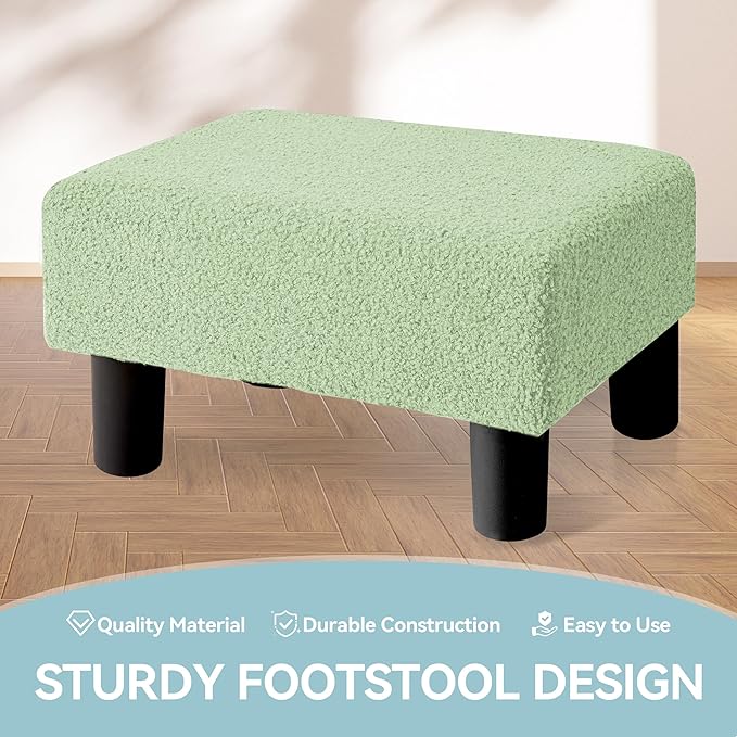 BRIAN & DANY Small Foot Stool Ottoman, Footstool - Image 5
