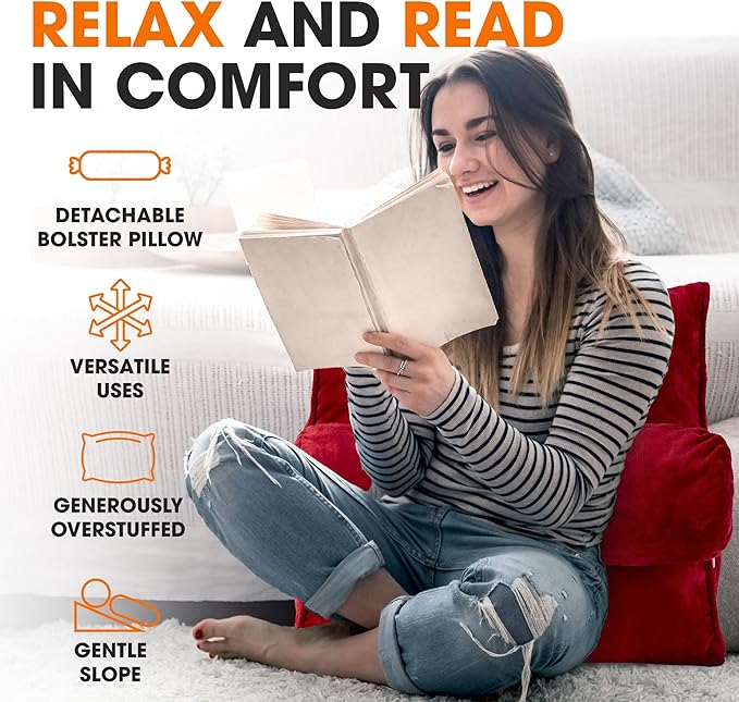 Cheer Collection Reading Wedge Pillow - Image 4