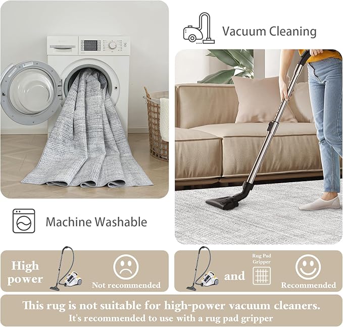 Area Rugs 6x9, Machine Washable Modern Soft Rugs - Image 5