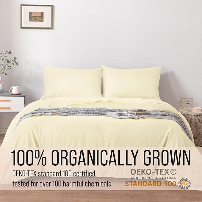 Bella Coterie Luxury Bamboo Viscose Queen Size Sheet Set | 100% Organically - Image 4