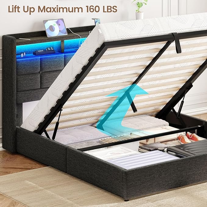 Lift Up Full Size Bed Frame - Image 6