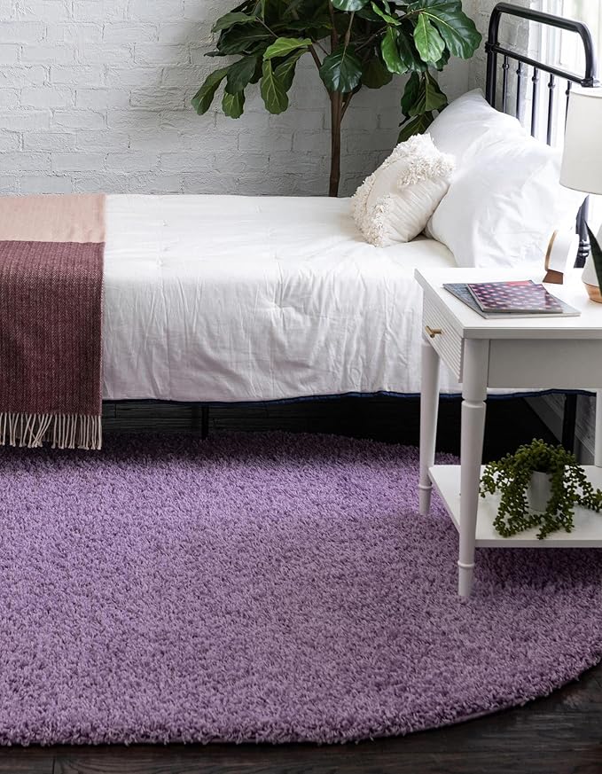 Unique Loom Solid Shag Collection Area Rug - Image 4