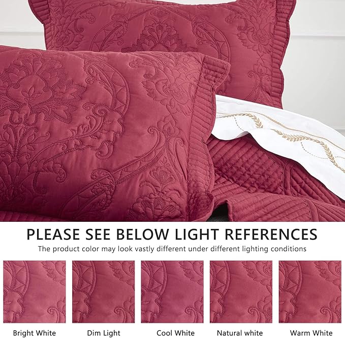 CHIXIN Oversized Bedspread Coverlet Set King Size - Image 4