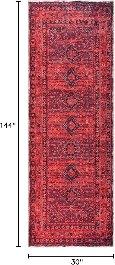 Bloom Rugs Washable Non-Slip 12 ft Runner - Image 2