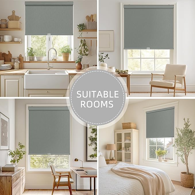 ChrisDowa Cordless Blackout Roller Shades - Image 6